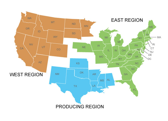 Regions Map